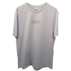 Andreessen Horowitz Graphic T Shirt Mens Large Beige Innovation Culture Tech Tee